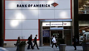 Eine Filiale der Bank of America in New York.