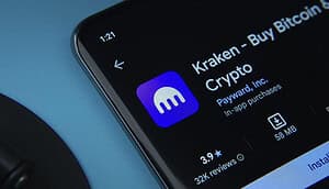 Das Logo von Kraken im Appstore.