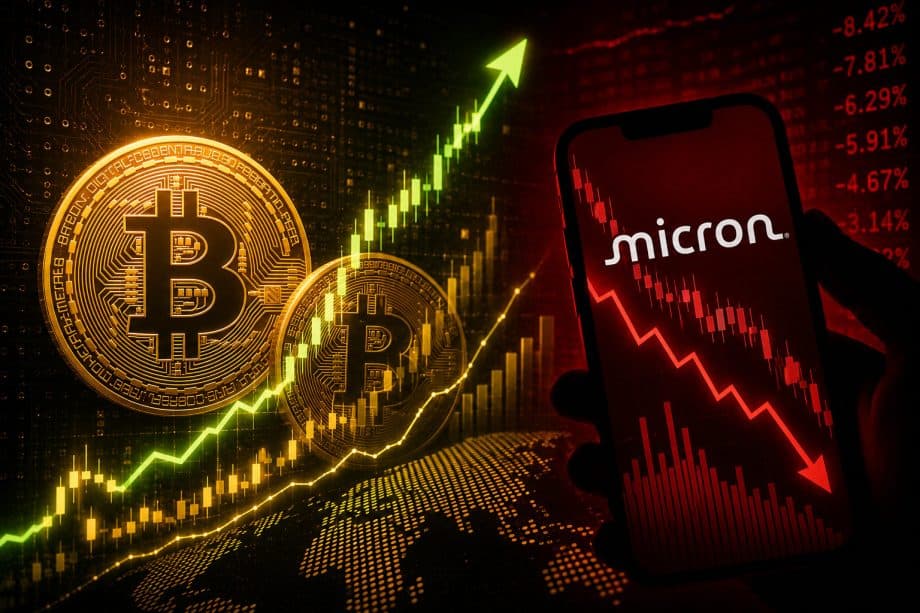 Bitcoin steigt, während Micron und Halbleiteraktien unter Druck geraten und der KI-Trade an Dynamik verliert.