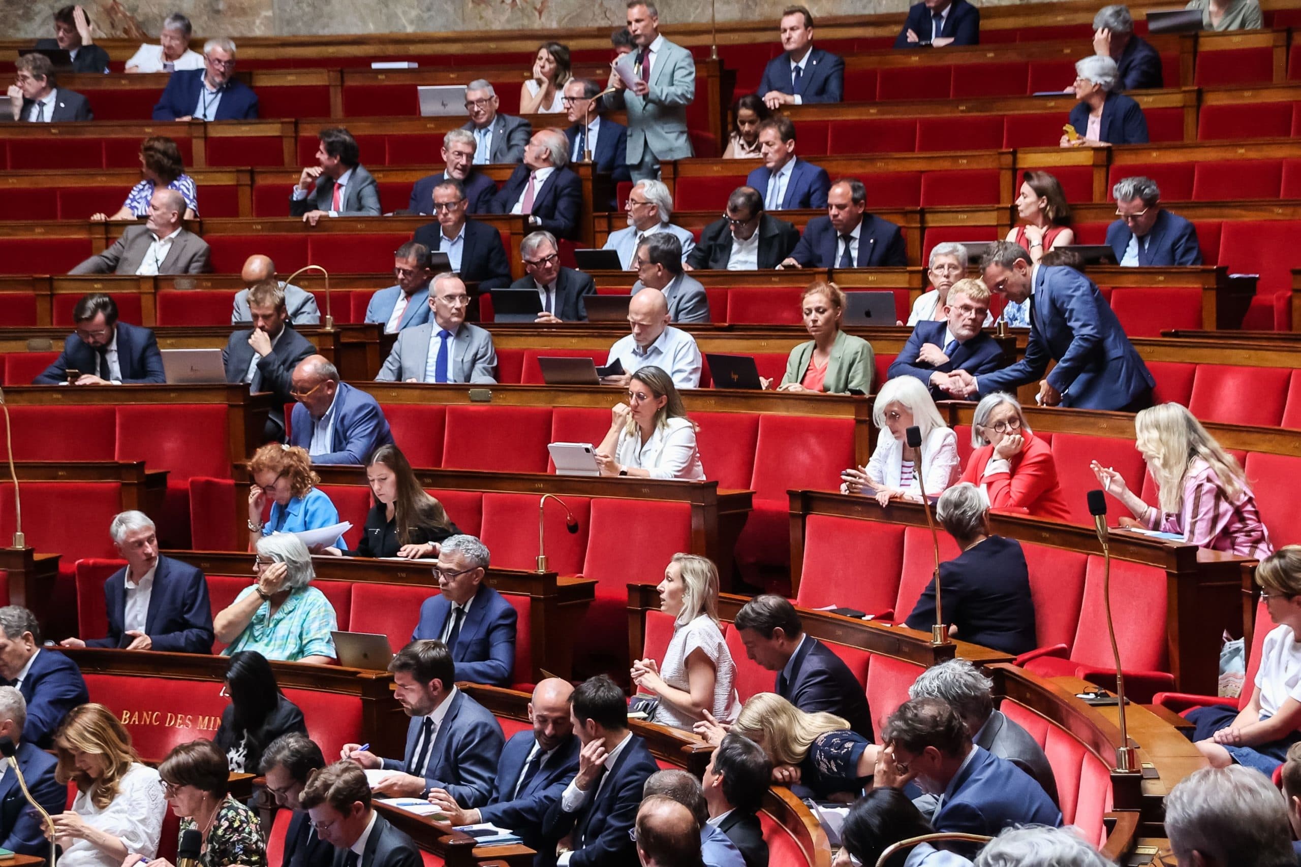 Kammer der Nationalversammlung, Fragestunde mit der Regierung am 15. Juli 2026, Nationalversammlung, Paris.