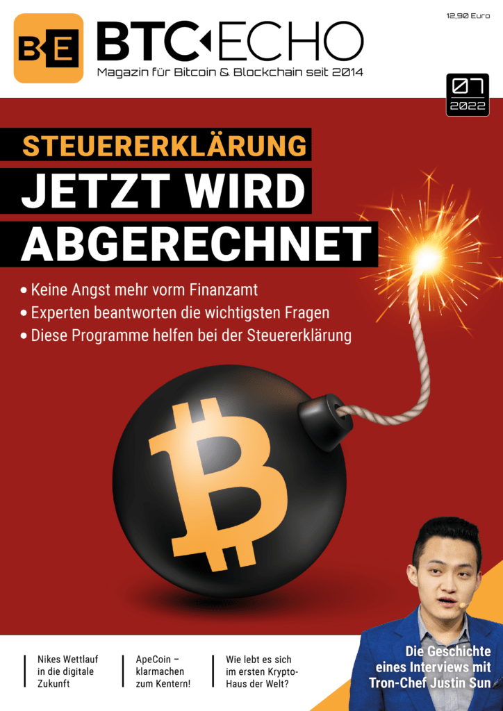 BTC-ECHO Magazin Steuer