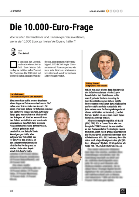 BTC-ECHO Magazin Februar 2023 - Leseprobe