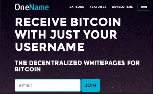 OneName vereinfacht Bitcoin-Zahlungen OneName
