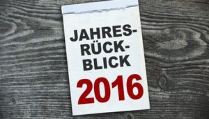 Kalender mit Jahresrückblick 2016