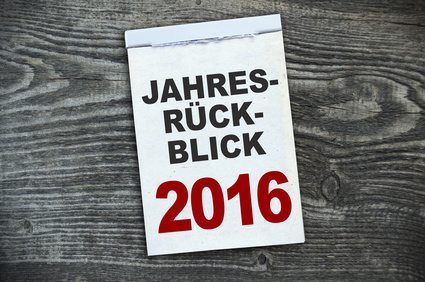 Kalender mit Jahresrückblick 2016