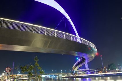 Dubai Water Canal Hanging Bridge