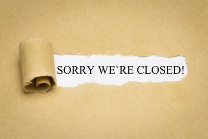 Sorry we´re closed!