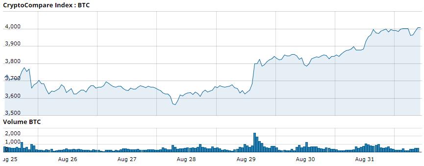 Bitcoin Euros Chart