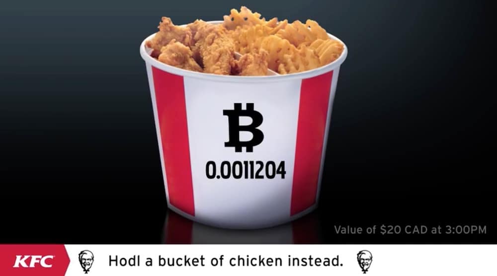 kentucky fried chicken bitcoinbucket