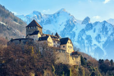 Die Burg vom Fürstentum Liechtenstein