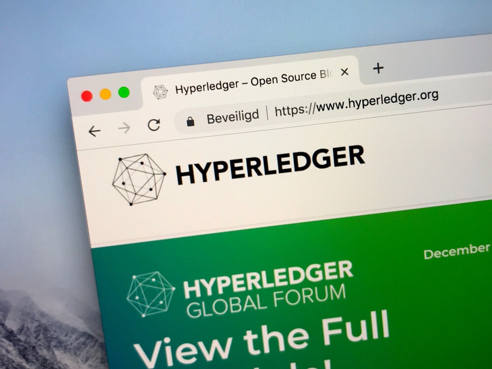 Screenshot von Hyperledger Homepage