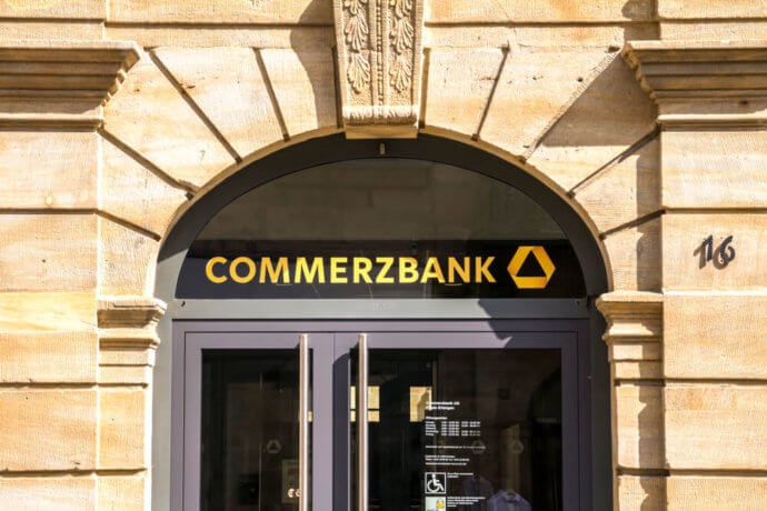 Eine Commerzbank-Filiale.