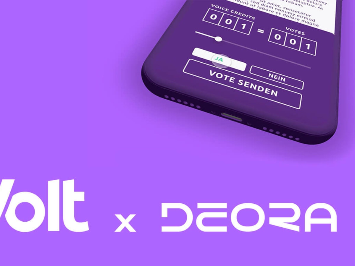 Interview zur Blockchain App deora von der Partei Volt: „In nur drei  Monaten haben wir die dApp entwickelt“