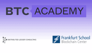 BTC-ECHO und Frankfurt School of Finance/Blockchaincenter, Distributed Ledger Consulting GmbH starten BTC-ACADEMY