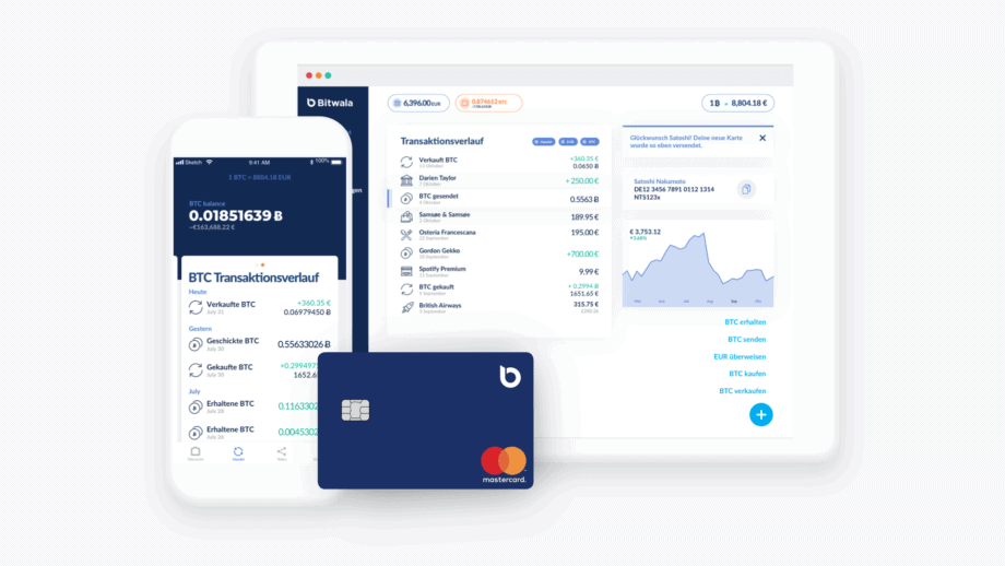 Bitwala im Test: Bitcoin und Bankkonto unter einem Dach Bitwala produkt image