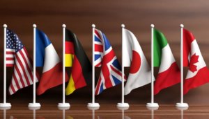 Libra-Skepis bei G7 |Flaggen der G7-Staaten L