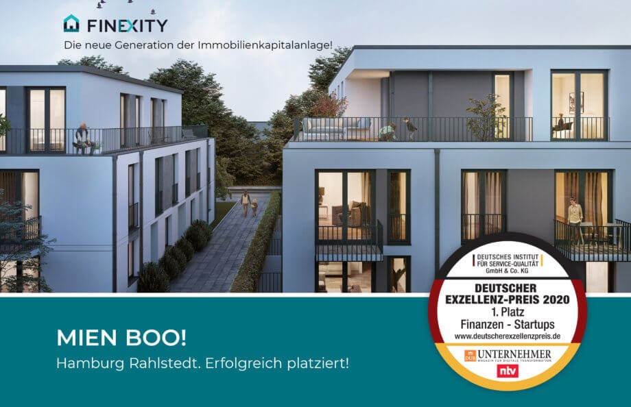 Immobilieninvestments : FINEXITY schließt Finanzierung für fünf Wohnungen im Hamburger Projekt Mien Boo ab