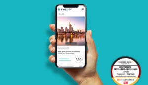 Smartphone mit Finexity App