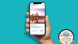 Smartphone mit Finexity App