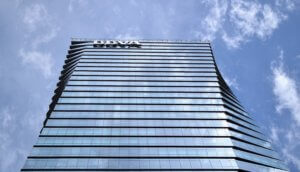 Gebäude der spanischen Bank BBVA