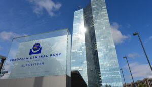 gebäude der euroäischen zentralbank (ezb) in frankfurt am main