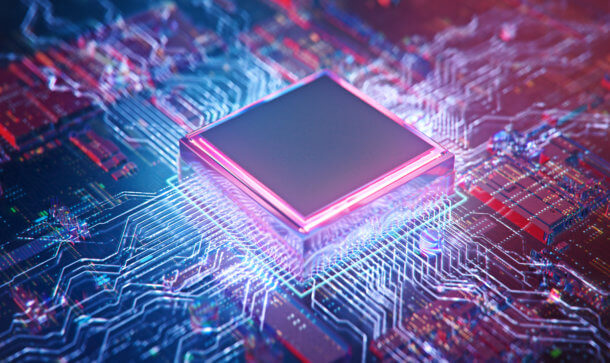 Bitcoin-Mining: Chiphersteller äußert Expansionspläne ein halbleiterchip auf einer computerumgebung