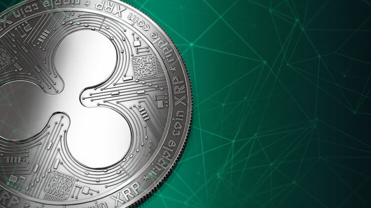 silberne ripple münze xrp