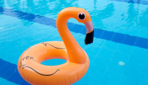 Aufblasbarer Flamingo-Schwimmring