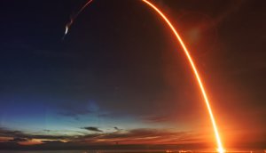 Eine Rakete die startet
