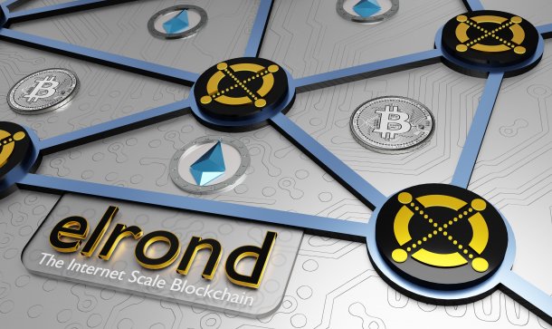 Elrond-Kurs (ERD): Ready to dump oder Pump mit Substanz? 3D-Darstellung von Elrond, einem Blockchain-Netzwerk