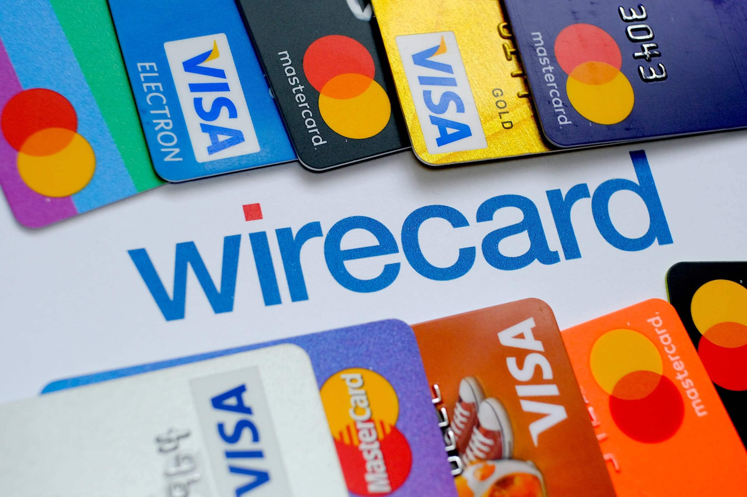 wirecard logo zwischen kreditkarten