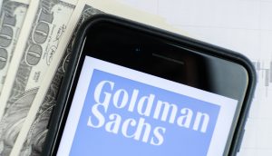 Goldman Sachs Logo auf dem Handy
