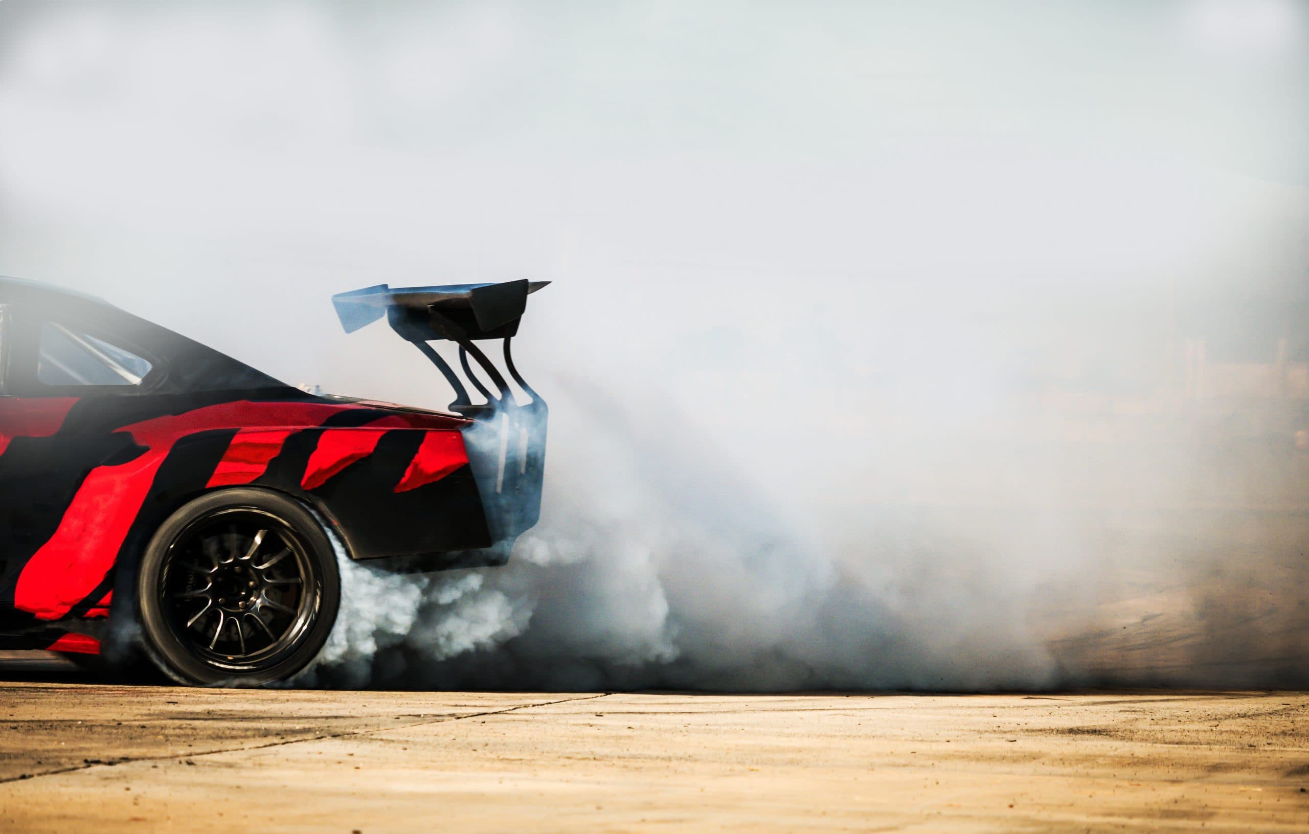 auto macht einen burnout