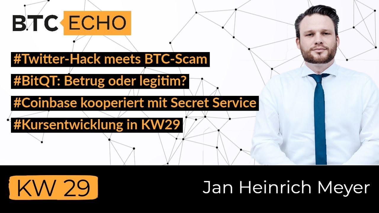 BitQT: Betrug oder legitim? | Twitter-Hack meets BTC-Scam | Coinbase kooperiert mit Secret Service – youtube