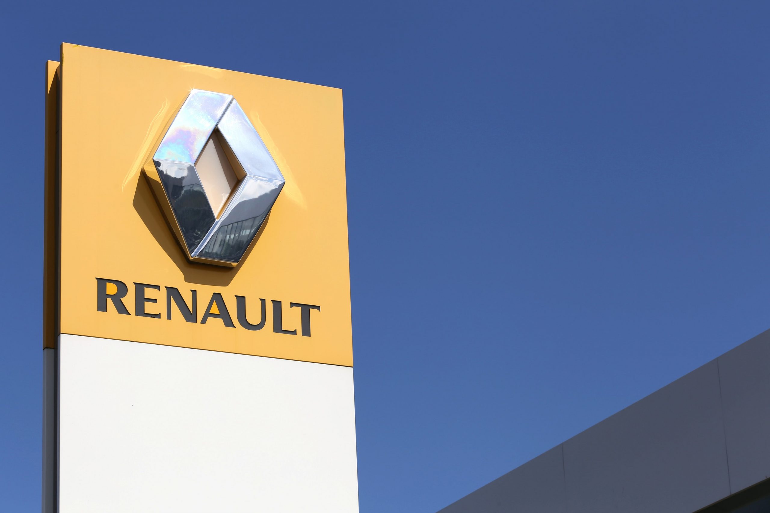 Firmenschild von Renault