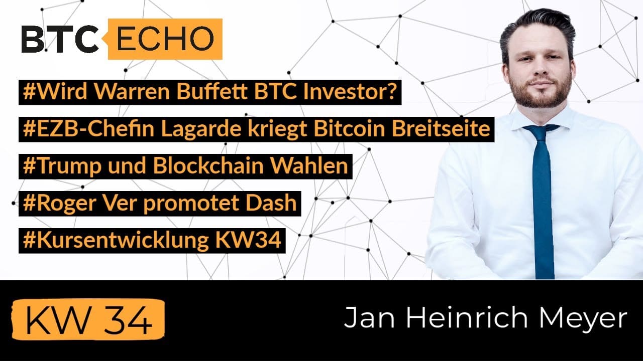 Warren Buffet, GOLD & BTC | EZB & Bitcoin Tweets | Trump & Blockchain-Wahlen | Roger Ver, IFP & Dash – youtube