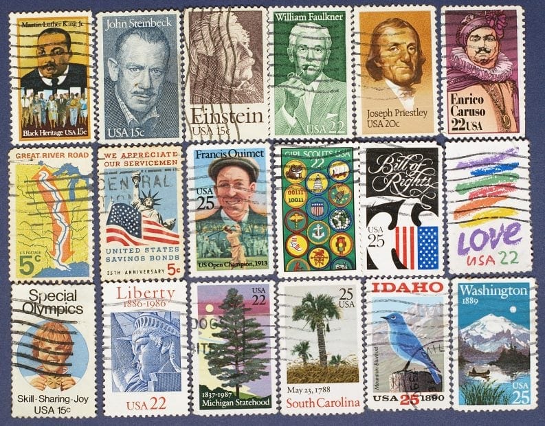 NFTs: der anhaltende Siegeszug kennt viele Gründe 18 Briefmarken, Symboldbild für Sammelgegenstände