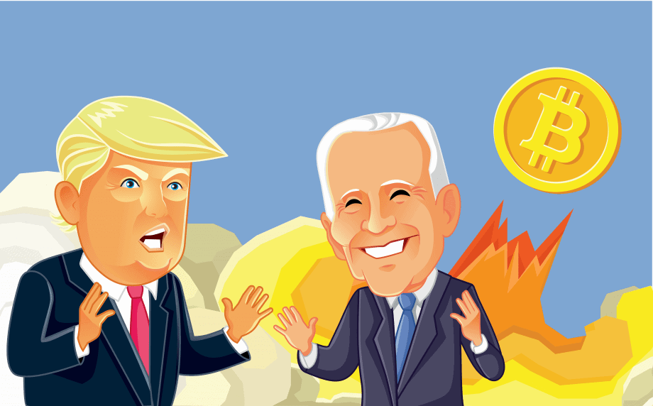 Bitcoin-Kurs (BTC) bald bei 16.000 US-Dollar? US-Wahl provoziert Börsenrallye Trump und Biden