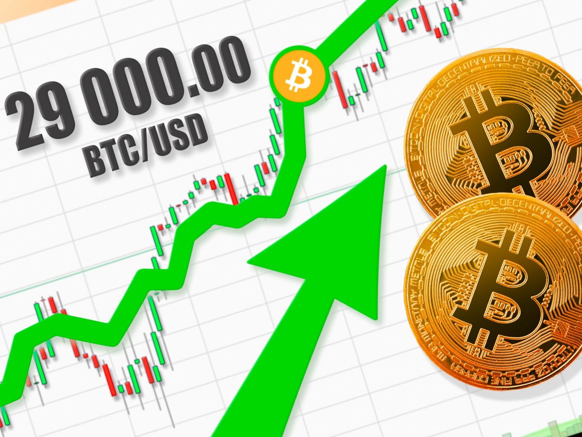 Allzeithoch: Bitcoin-Kurs (BTC) durbricht die 29.000 USD-Marke