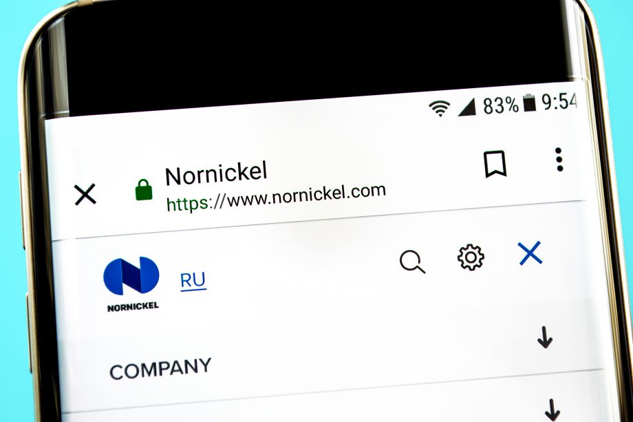 Nornickel on a Smartphone