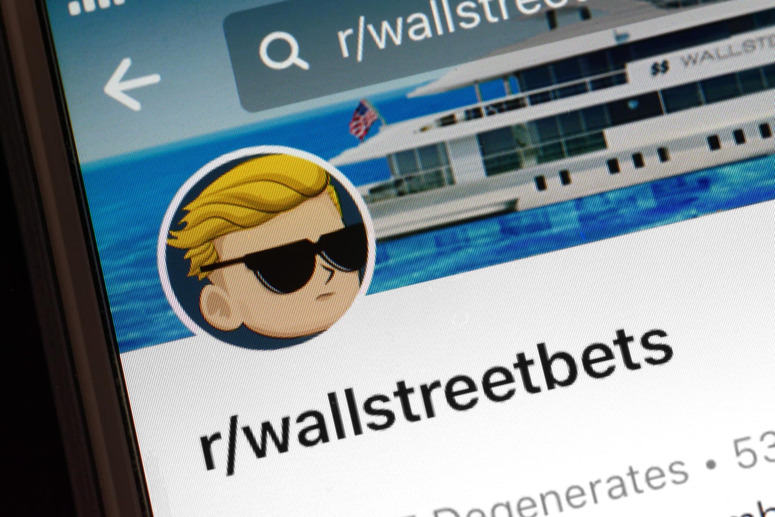 Wallstreetbets-App auf Smartphone