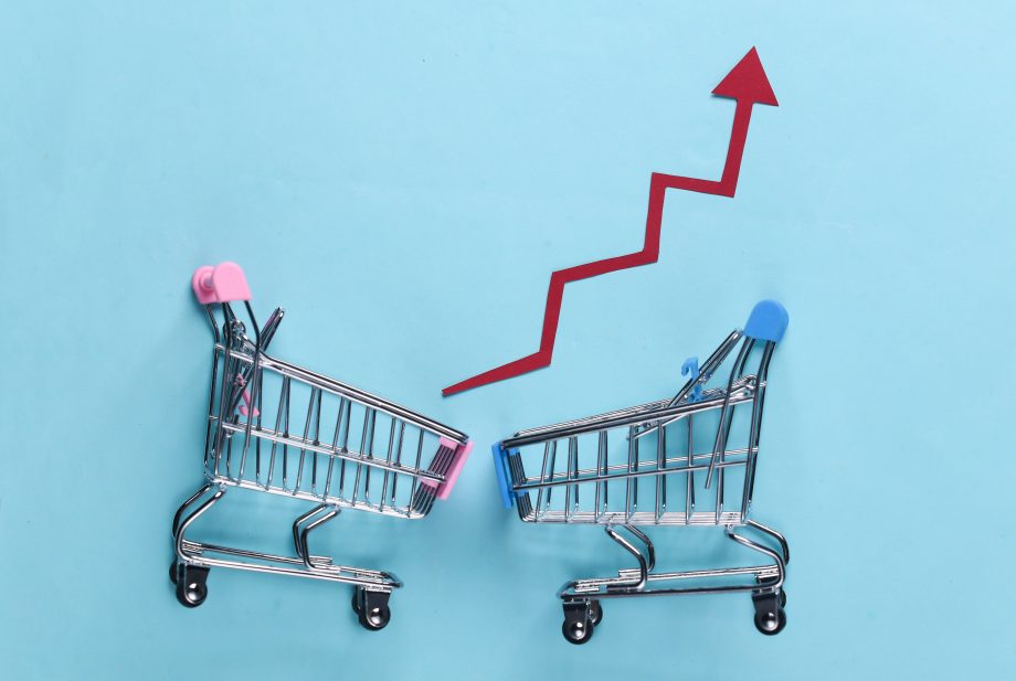Binance Coin und Co.: Exchange Token wachsen exponentiell Zwei Einkäufswägen, Symbolbild Exchange Token