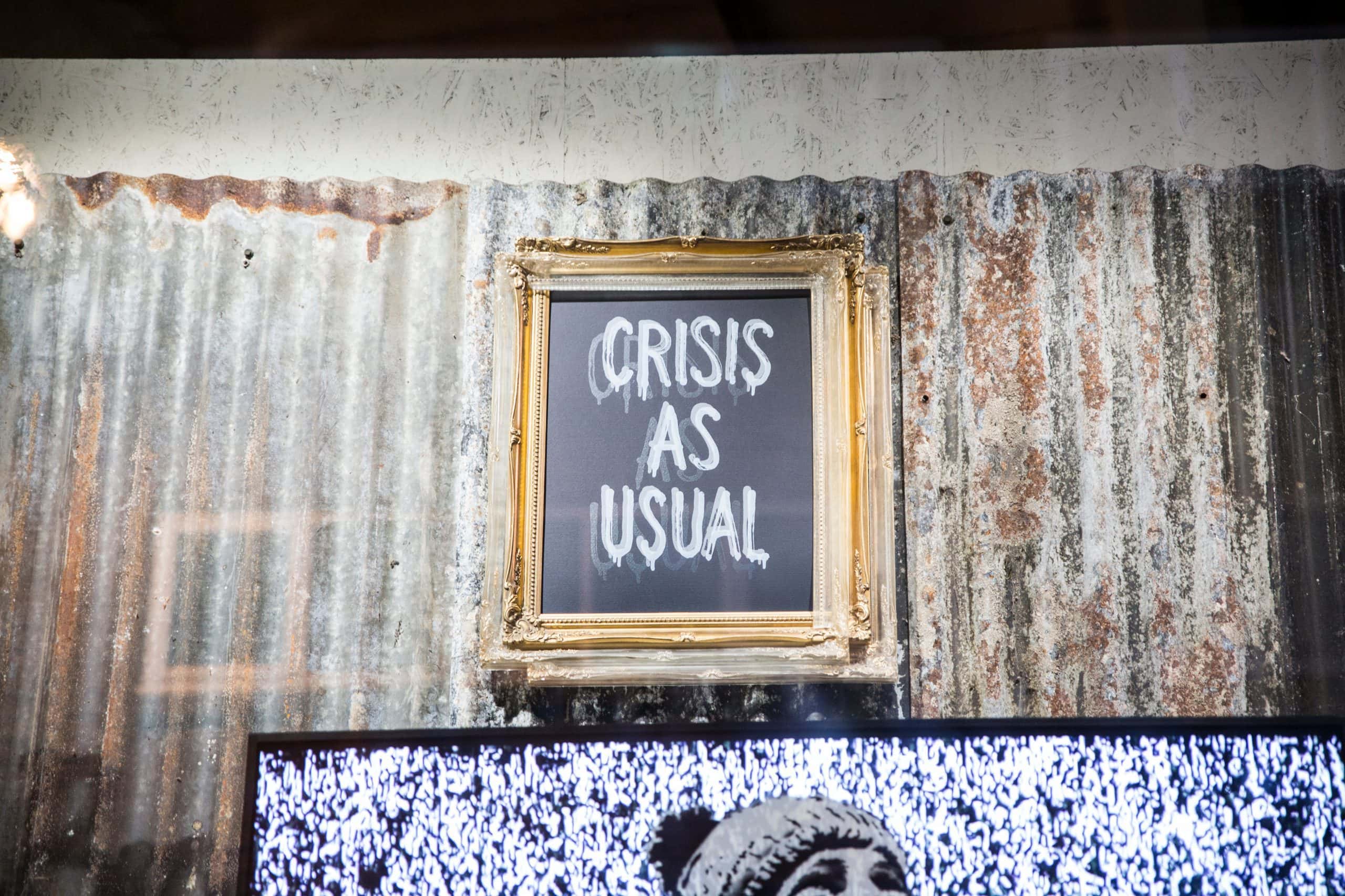 Banksy Bild in einer Galerie