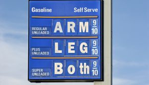 Teure Sprit-Preise, Symbolbild für Ethereum Gas Fees