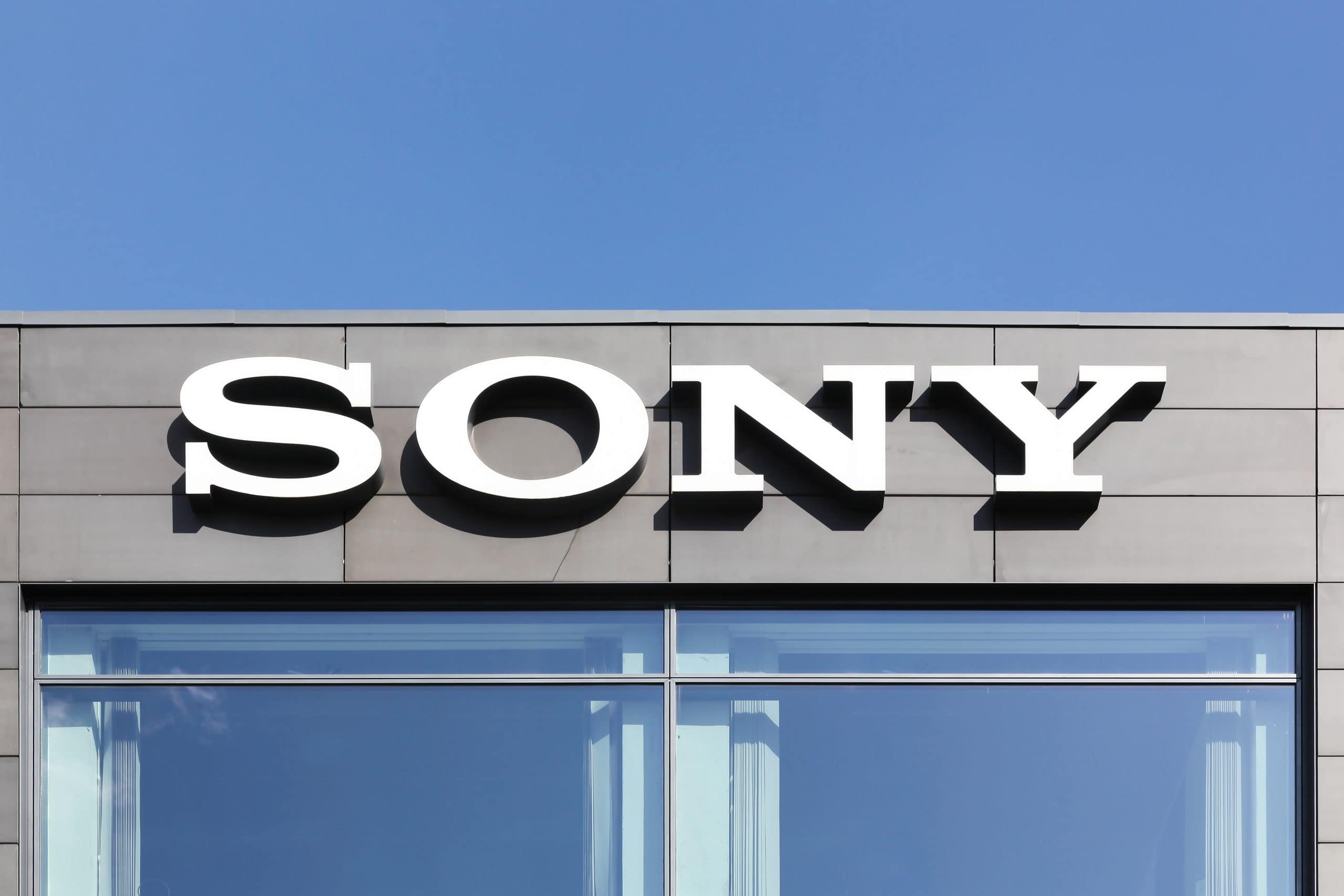 Sony Logo in Ballerup, Dänemark