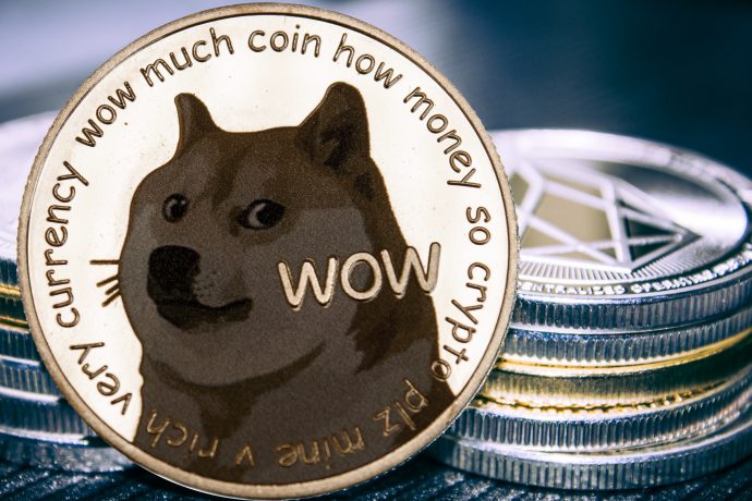 Dogecoin-Münze