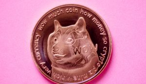 Dogecoin-Münze
