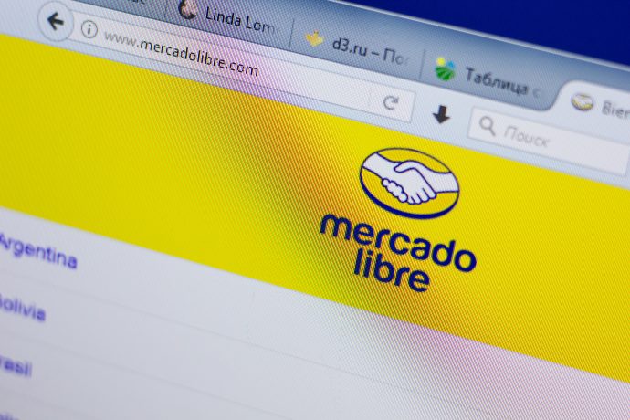 Die Homepage von MercadoLibre.