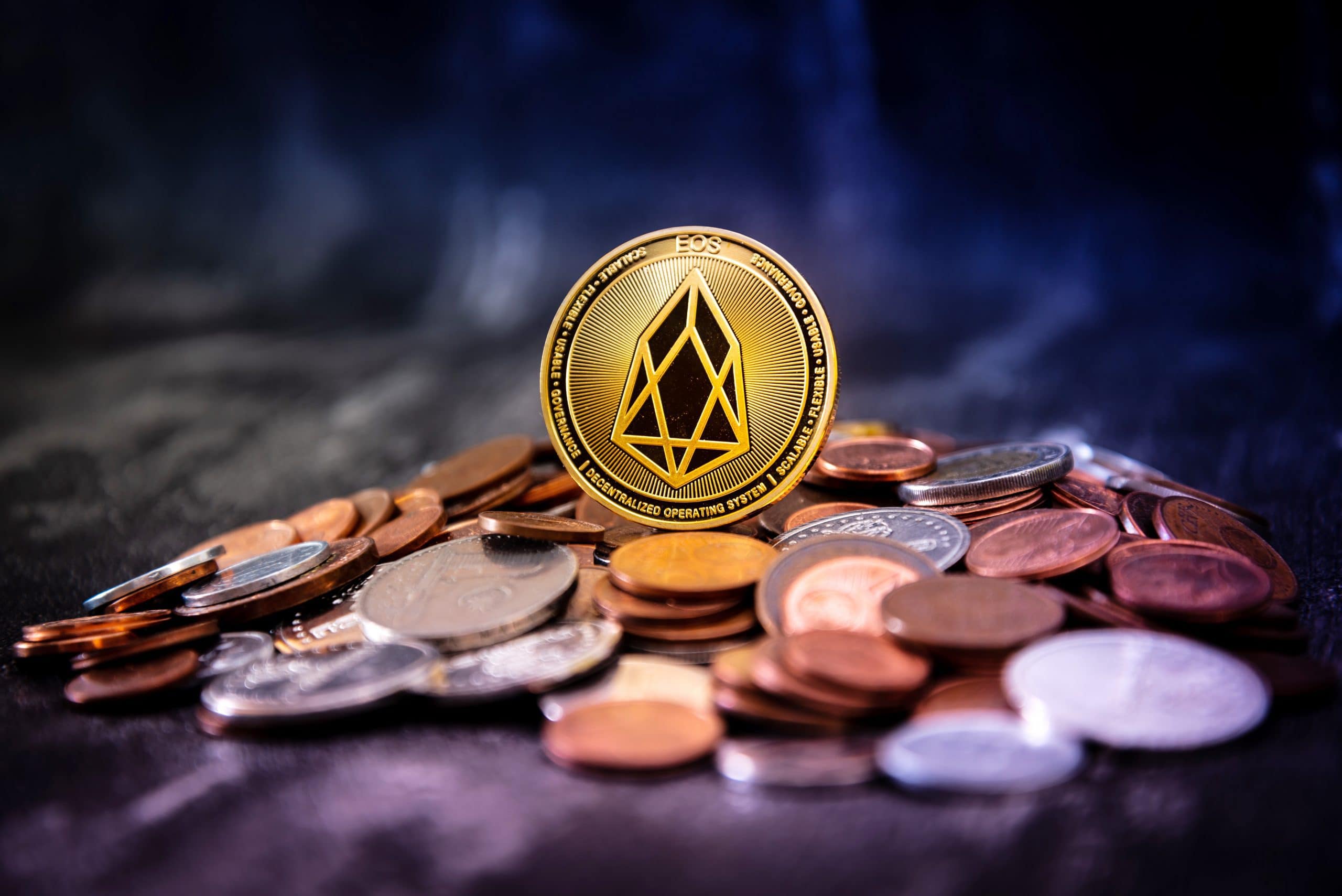 EOS-Coin auf Fiat-Kleingeld