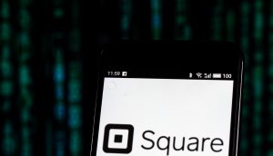 Smartphone mit Square-Logo